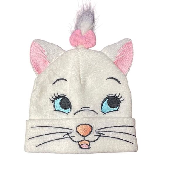 DISNEY Aristocats Marie Cat Face Knit Beanie - Picture 1 of 8
